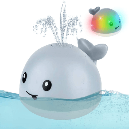 Whale Automatic Water Spray Baby Bath Toys with LED Lights - OhYouLuckyDuck.com.au