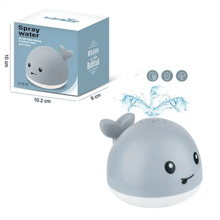 Whale Automatic Water Spray Baby Bath Toys with LED Lights - OhYouLuckyDuck.com.au