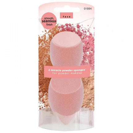 Real Techniques Miracle Powder Makeup Sponge - 2pk #1994 - OhYouLuckyDuck.com.au