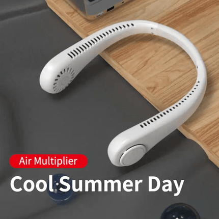 White Portable Neck Fan - OhYouLuckyDuck.com.au