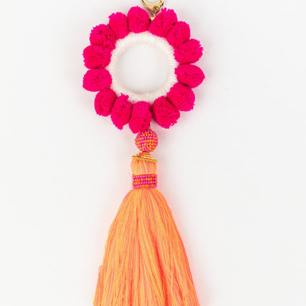 Holiday Whitney Keyring Pink