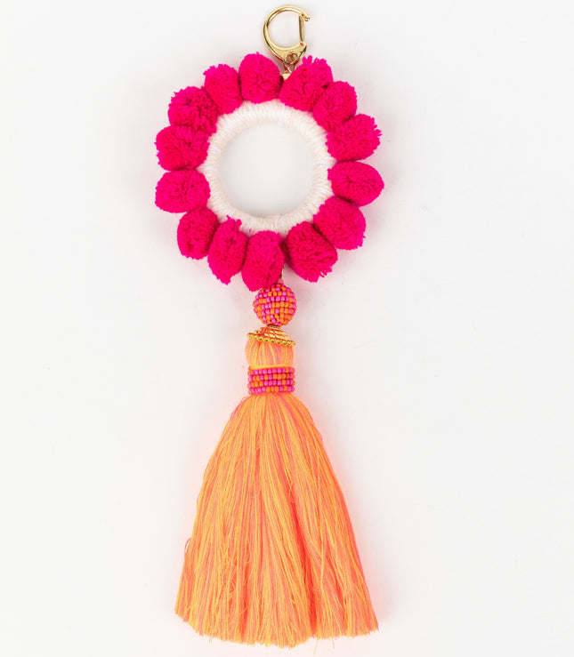 Holiday Whitney Keyring Pink
