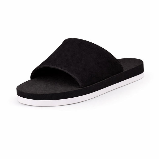 Indosole Women Slide Sneaker Sole Black Sea Salt Sole Size 10 to 11