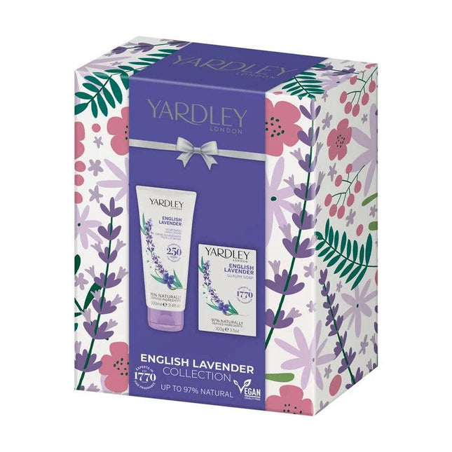 Yardley English Lavender Gift Set Hand Cream 100mL and Luxury Soap 100g - OhYouLuckyDuck.com.au