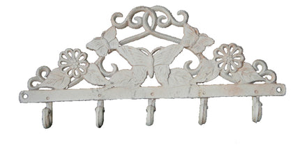 Mr Gecko Hanger Butterfly Design Wall Mounted 5 Hook