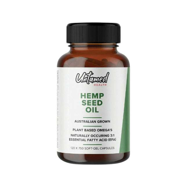 Untamed Health Hemp Seed Oil 120 Capsules