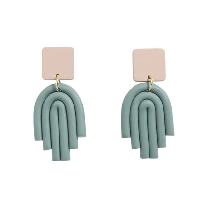 Kiki Sage Arch Earrings - OhYouLuckyDuck.com.au