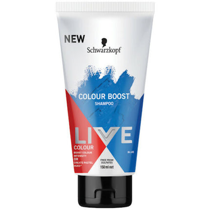 Schwarzkopf LIVE Colour Boost Shampoo Blue 150ml - OhYouLuckyDuck.com.au