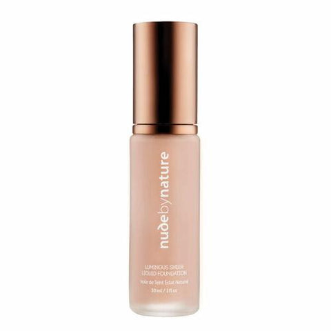 Nude By Nature Lum Sheer Liquid Foundation W1 Rose Beige 30ML
