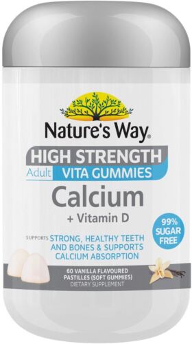 Nature's Way High Strength Adult Vita Gummies Calcium + Vitamin D 60'S - OhYouLuckyDuck.com.au