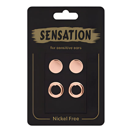 Studex Sensation Disc Set Rose Gold