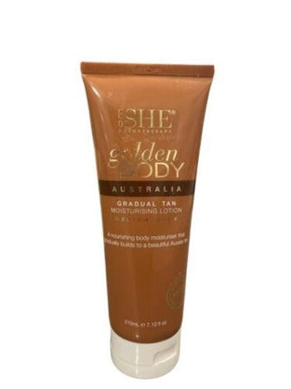 OM SHE Golden Body Australia Gradual Tan Lotion Medium - OhYouLuckyDuck.com.au