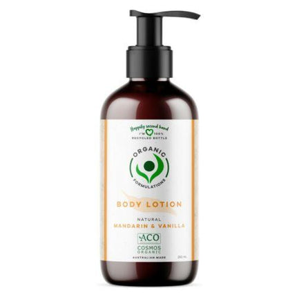 Organic Formulations Body Lotion Mandarin & Vanilla 250mL - OhYouLuckyDuck.com.au