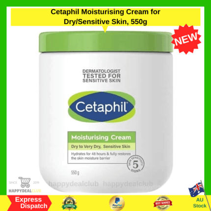 Cetaphil Moisturising Cream 550G - OhYouLuckyDuck.com.au