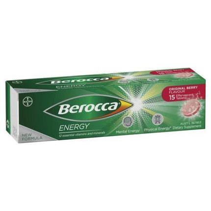 Berocca Performance Original Effervescent Tablets 15 Pack - OhYouLuckyDuck.com.au