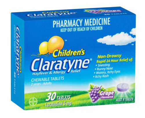 Claratyne Childrens Chewable 30 Tablets - OhYouLuckyDuck.com.au