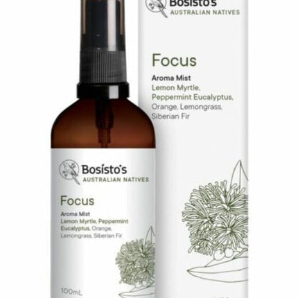 Bosistos Australian Natives Focus Aroma Mist 100ml - OhYouLuckyDuck.com.au