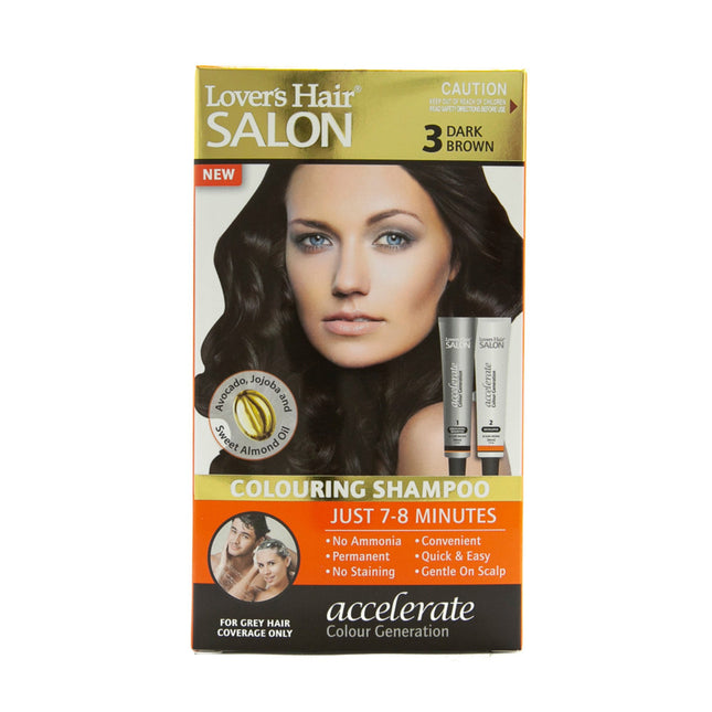 Loverhair Salon Colouring Shampoo 3 D Brown 60ML