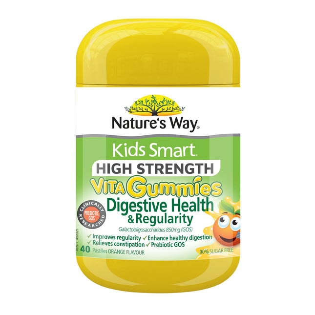Nature’s Way Kids Smart High Strength Vita Gummies Digestive Health & Regularity 40 Pastilles