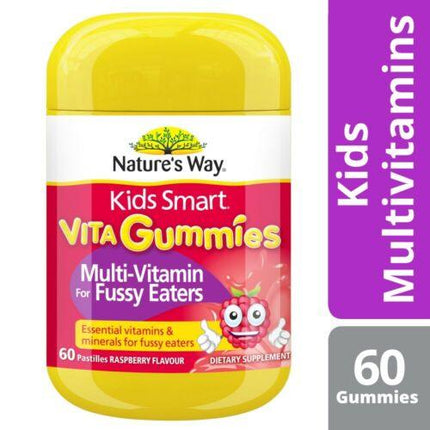 Natures Way Kids Smart Gummies For Fussy Eaters 60 Pastilles - OhYouLuckyDuck.com.au