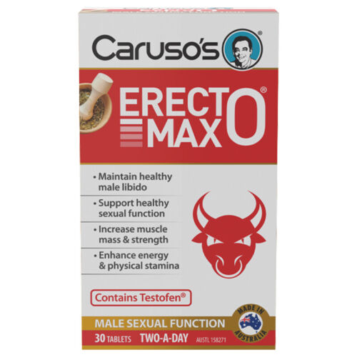 Caruso's ErectOMax 30 Tablets - OhYouLuckyDuck.com.au