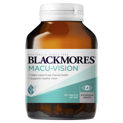Blackmores Macu-Vision 150 Tablets Supports Macular Eye Health Macuvision - OhYouLuckyDuck.com.au