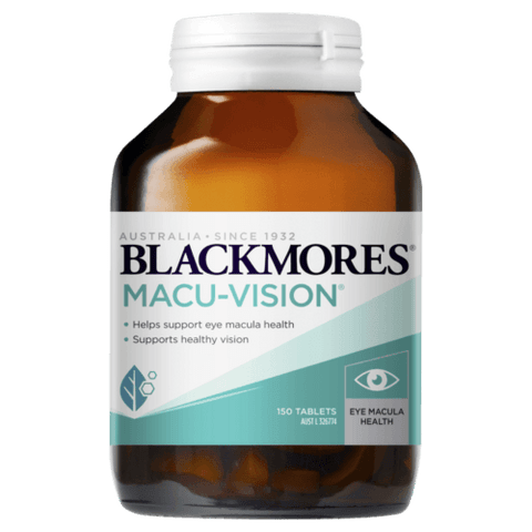 Blackmores Macu-Vision 150 Tablets Supports Macular Eye Health Macuvision