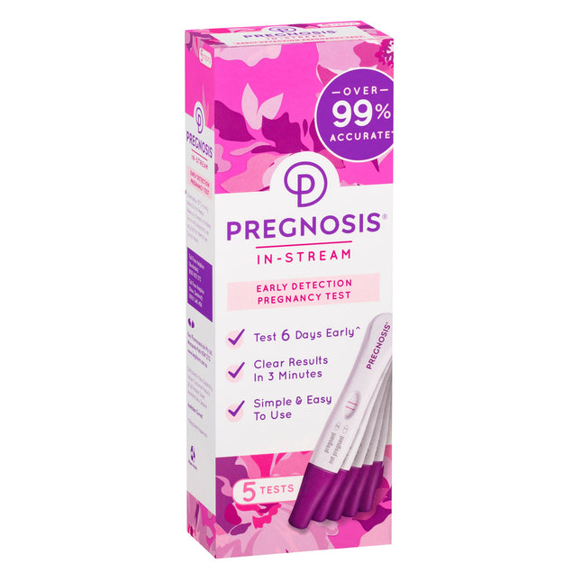 Pregnosis In-Stream Early Detection Pregnancy Test 5 Tests