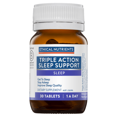 Ethical Nutrients Triple Action Sleep Support 30 Tablets - OhYouLuckyDuck.com.au