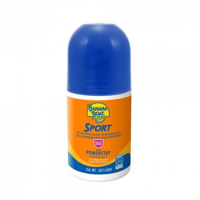 Banana Boat Sport Roll On Sunscreen SPF 50+ 75ml - OhYouLuckyDuck.com.au