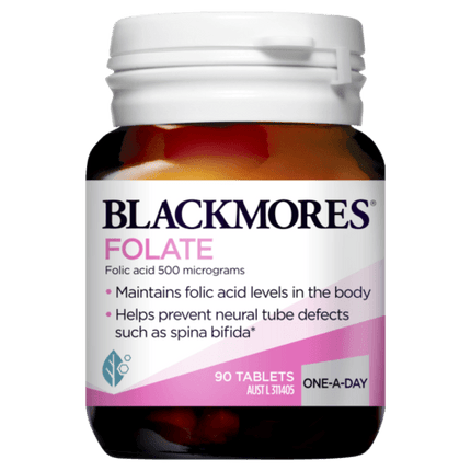 Blackmores For Women Folate 500mcg 90 Tablets - OhYouLuckyDuck.com.au