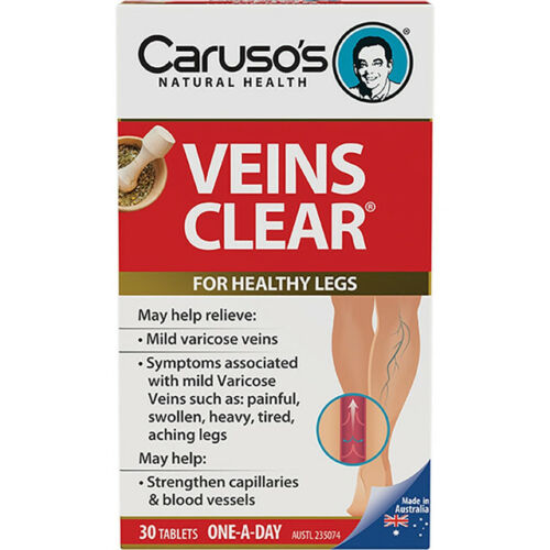 Caruso's Veins Clear Tabs 30 - OhYouLuckyDuck.com.au