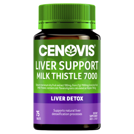 Cenovis Liver Support Milk Thistle 7000 75 Tablets - OhYouLuckyDuck.com.au