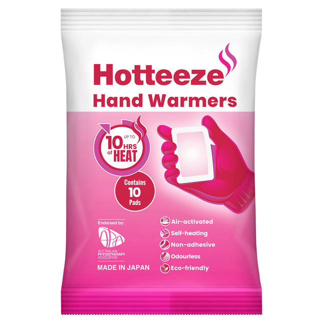 Hotteeze Hand Warmers 1 Pack 10 Pads