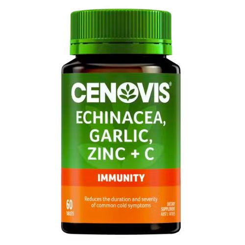 Cenovis Echinacea Garlic Zinc & C Tabs 60 - OhYouLuckyDuck.com.au
