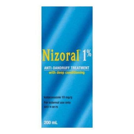 Nizoral 1% Anti-Dandruff Treatment 200mL Medicated Shampoo - OhYouLuckyDuck.com.au