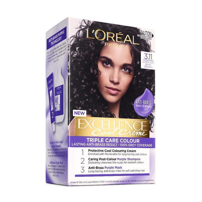 L'Oreal Paris Excellence Cools 3.11 Hair Colour - OhYouLuckyDuck.com.au