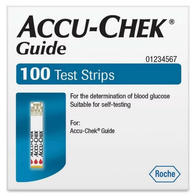 Accu-Chek Guide 100 Test Strips - OhYouLuckyDuck.com.au