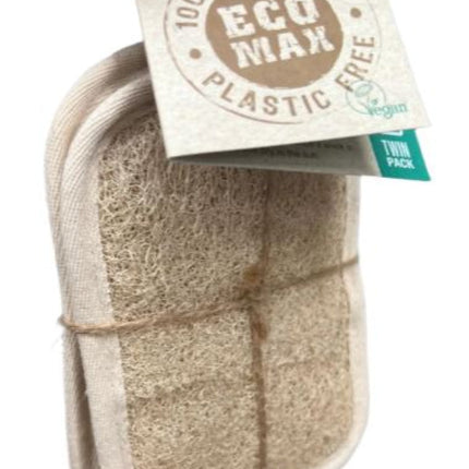 Eco Max Loofah Scouring Pad Twin Pack