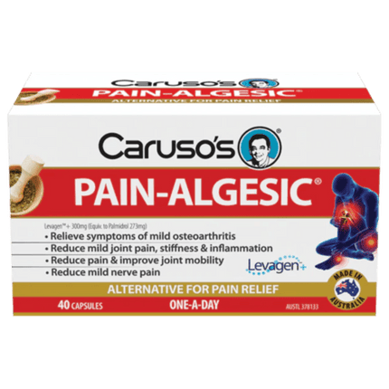 Caruso's Pain Algesic 40 Capsules - OhYouLuckyDuck.com.au