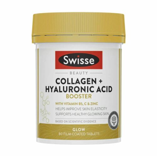 Swisse Beauty Collagen + Hyaluronic Acid Booster 80 Tablets - OhYouLuckyDuck.com.au