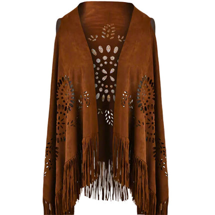 Ginger Bear Boutique CJ Classic Folk Suede Mid Length Vest