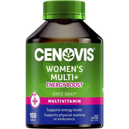 Cenovis Women's Multi + Energy Boost 100 Capsules - OhYouLuckyDuck.com.au