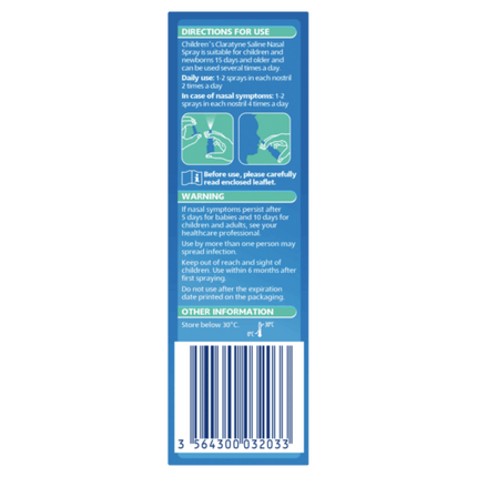 Claratyne Childrens Saline Nasal Spray 20ml - OhYouLuckyDuck.com.au