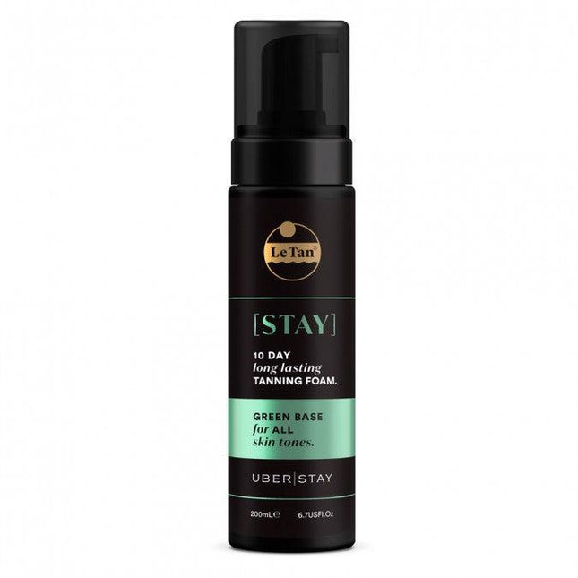 Le Tan Uber Stay Self Tanning Foam Green Base 200ML - OhYouLuckyDuck.com.au