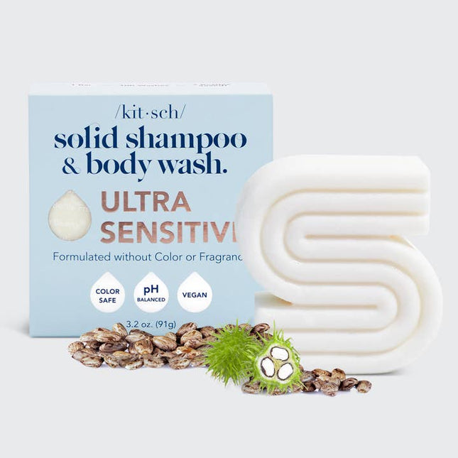 Kitsch Ultra Sensitive Shampoo & Body Wash Bar 90G