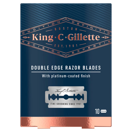 King C Gillette Double Edge Safety Blades 10 Pack