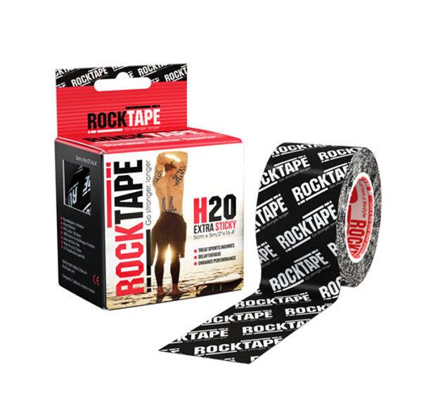 Rocktape H2o Logo Black 5cmx5m - OhYouLuckyDuck.com.au