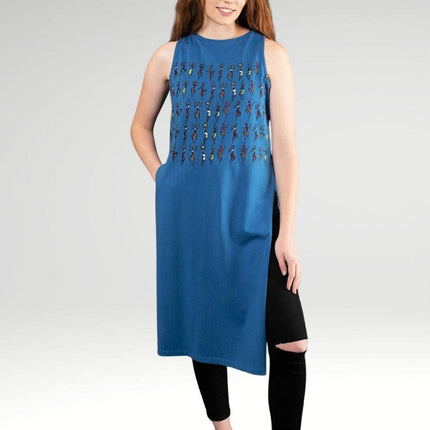Zoha Online Aidan Maxi Top Blue
