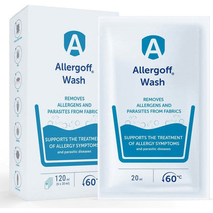 ALLERGOFF Wash Laundry Additive for Allergen Removal 6 x 20ml